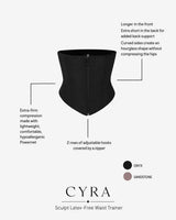 CYRA Sculpt Waist Trainer Latex-Free — features and construction