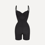 CYRA Low-Back Sculpt Bodysuit in Onyx, back product view