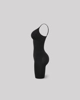 CYRA Sculpt Mid-Thigh Bodysuit in Onyx — side product view