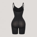CYRA Sculpt Mid-Thigh Bodysuit in Onyx — back product view