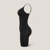 CYRA Sculpt Mid-Thigh Bodysuit in Onyx — side product view