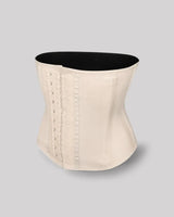 Ivory — CYRA Sculpt Short Latex Waist Trainer, three-quarter front product view