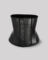 Onyx — CYRA Sculpt Short Latex Waist Trainer, angled front product view