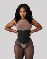 Onyx — CYRA Sculpt Waist Trainer Latex-Free, front view on model