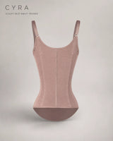 CYRA Sculpt Vest Waist Trainer in Sandstone — back product view